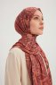 Gulya - Hijab À motifs Rouge Brique