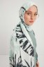 Ezmeray - Hijab À motifs Vert Clair