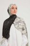 Fadime - Hijab À motifs Blanc
