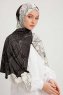 Fadime - Hijab À motifs Blanc
