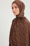 Hafiz - Hijab À motifs Cannelle