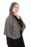 Farah - Hijab Jersey Gris Foncé