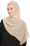 Chiffon Hijab - Taupe Clair