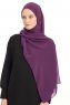 Chiffon Hijab - Violet Foncé