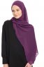 Chiffon Hijab - Violet Foncé