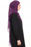 Chiffon Hijab - Violet Foncé