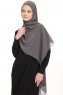 Chiffon Hijab - Gris Foncé