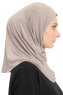 Yazmin - Hijab Amira Marron Clair Ready To Wear