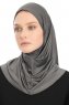 Yazmin - Hijab Amira Gris Foncé Ready To Wear