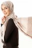 Alev - Hijab A Motifs Beige