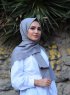 Alida - Hijab Coton Gris - Mirach