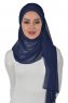 Alva - Hijab & Bonnet Pratique Bleu Marin