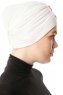Arwa - Turban Crepe Chiffon Crème - Sehr-i Sal
