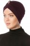 Arwa - Turban Crepe Chiffon Prune - Sehr-i Sal