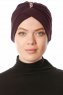 Arwa - Turban Crepe Chiffon Prune - Sehr-i Sal