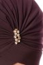Arwa - Turban Crepe Chiffon Prune - Sehr-i Sal