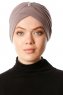 Arwa - Turban Crepe Chiffon Taupe - Sehr-i Sal