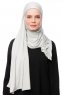 Asya - Hijab Pratique Viscose Gris Clair