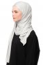 Asya - Hijab Pratique Viscose Gris Clair
