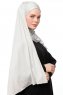 Asya - Hijab Pratique Viscose Gris Clair