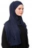 Asya - Hijab Pratique Viscose Bleu Marin