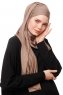 Asya - Hijab Pratique Viscose Taupe Foncé