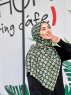 Atika - Hijab A Motifs En Coton Vert - Mirach
