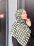 Atika - Hijab A Motifs En Coton Vert - Mirach