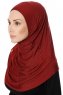 Ava - Hijab Al Amira Bordeaux One-Piece - Ecardin