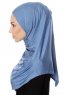 Ava - Hijab Al Amira Indigo One-Piece - Ecardin