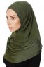 Ava - Hijab Al Amira Khaki One-Piece - Ecardin