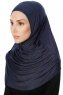 Ava - Hijab Al Amira Bleu Marin One-Piece - Ecardin
