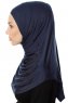 Ava - Hijab Al Amira Bleu Marin One-Piece - Ecardin