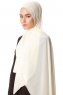 Ayla - Hijab Chiffon Crème