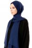 Ayla - Hijab Chiffon Bleu Marin