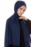Ayla - Hijab Chiffon Bleu Marin