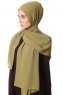 Ayla - Hijab Chiffon Olive Verte