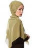 Ayla - Hijab Chiffon Olive Verte