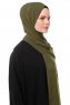 Aylin - Hijab Medine Silk Kaki - Gülsoy