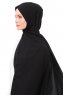 Aylin - Hijab Medine Silk Noir - Gülsoy