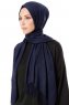 Aysel - Hijab Pashmina Bleu Marin - Gülsoy