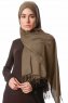 Aysel - Hijab Pashmina Caqui Foncé - Gülsoy