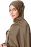 Aysel - Hijab Pashmina Caqui Foncé - Gülsoy