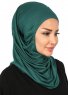 Wilda - Hijab En Coton Vert Foncé
