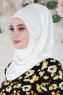 Wilda - Hijab En Coton Crème