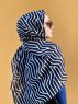 Berrin - Hijab A Motifs En Coton Noir - Mirach