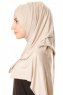 Betul - Hijab 1X Jersey Taupe Clair - Ecardin