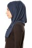 Betul - Hijab 1X Jersey Bleu Marin - Ecardin