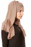 Betul - Hijab 1X Jersey Taupe Foncé - Ecardin