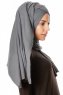 Betul - Hijab 1X Jersey Gris Foncé - Ecardin